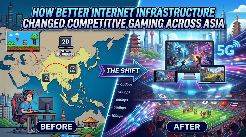 How Better Internet Infrastructure Changed Competitive Gaming Across Asia