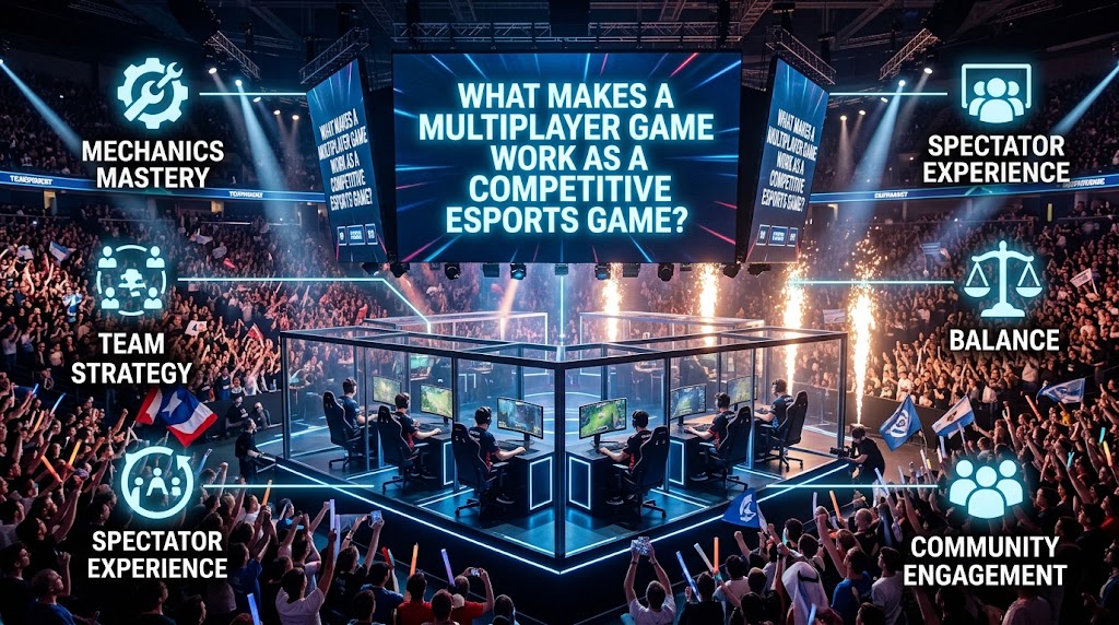 What Makes a Multiplayer Game Work as a Competitive Esports Game?